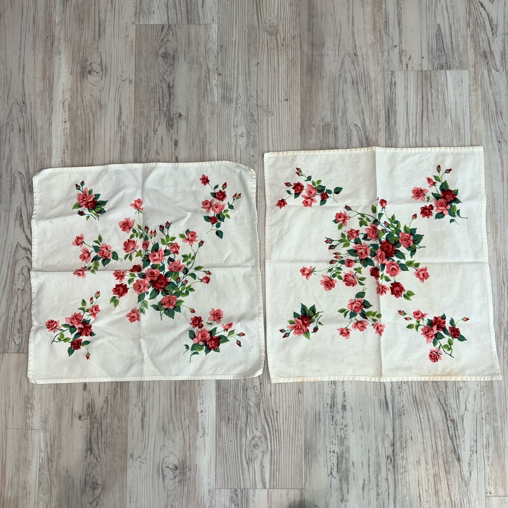 Floral print napkin Set